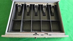 MMF Industries Cash Money Checks Drawer with Tray, Cover, and Key, Under counter