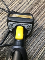 WASP WWS-800 Wireless Barcode Scanner w/ Base, USB/Charging Cable, BATTERY
