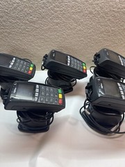 Lot Of 5 Ingenico IPP 350 USB Credit Card Terminal + (5) Stand Sen351009
