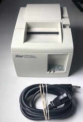 STAR TSP100 FUTURE PRNT THERMAL RECEIPT PRINTER W/POWER CORD & PAPER