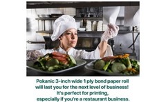 3″ x 90 ft 2 Ply Bond Paper Kitchen Receipt Printers POS 3 inch x 10Rolls