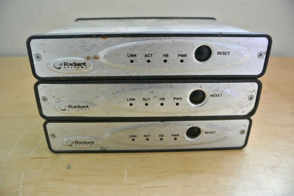 LOT OF 3 RADIANT P823F0XX/P823F001/P823F010 KDS KITCHEN DISPLAY SYSTEM