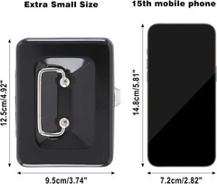 Black Mini Cash Box with Removable Coin Tray – Perfect for Teaching Kids Savings