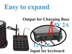 10+1 Pagers Restaurant Pager System Wireless Food Service 24h Standby Time