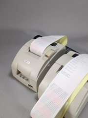 Lot of 2 Epson TM-U220PD Receipt Printer M188D No Power Adapter Tested Working