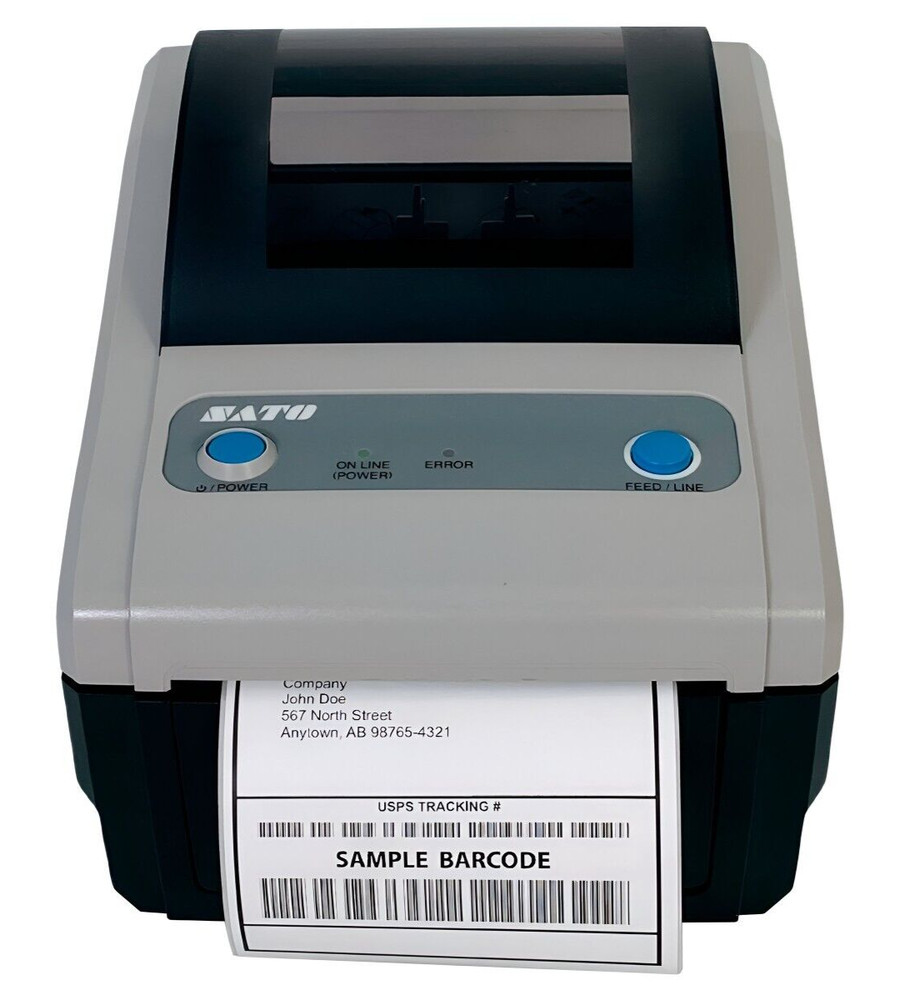 Easy-to-Use SATO CG412DT-LAN Direct Thermal Receipt Printer 300dpi No AC Adapter