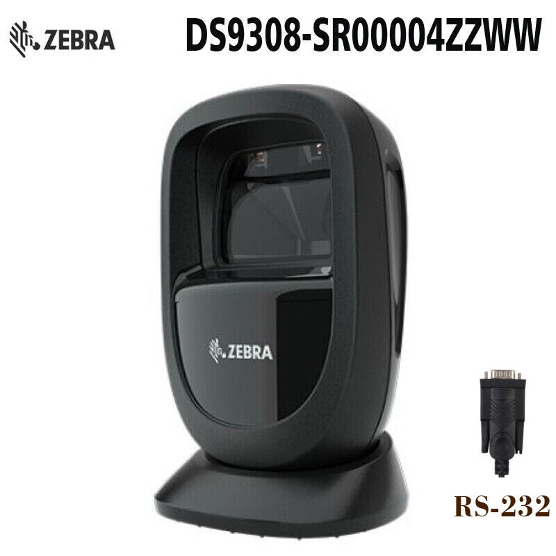 Zebra DS9308-SR00004ZZWW RS232 1D 2D QR CODE Desktop Handheld Barcode Scanner