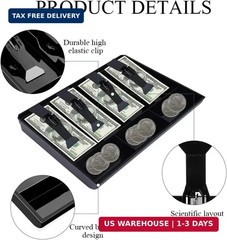 Cash Register Drawer Insert Tray- Cash Money Tray,Portable Currency Till Replace