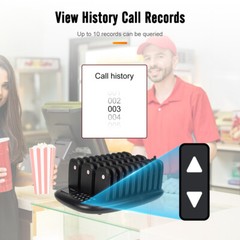 Retekess TD175P Restaurant Pager Calling Queuning System 30 Buzzer Cafe Bar Club