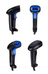 Handheld USB Wired 1D 2D QR Barcode Scanner Laser Continuous Bar Code Reader