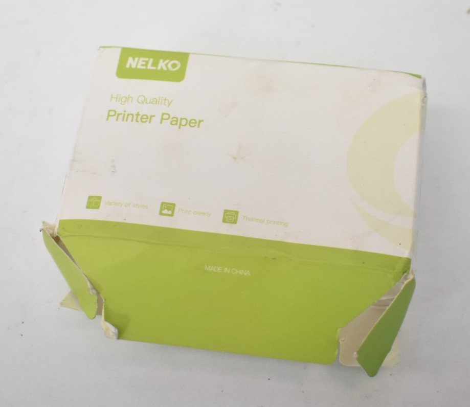Nelko Self Adhesive Thermal Printer Paper 54mm x 3.5m 3 Pack Continuous Paper
