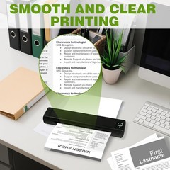 100 Sheets BPA-Free Thermal Printer Paper 8.5 x 11 Inch – Inkless Solution