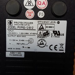 Lot of 5- 60W AC Power Adapter PMP60-12-B12 (NoPwrCrds) USED