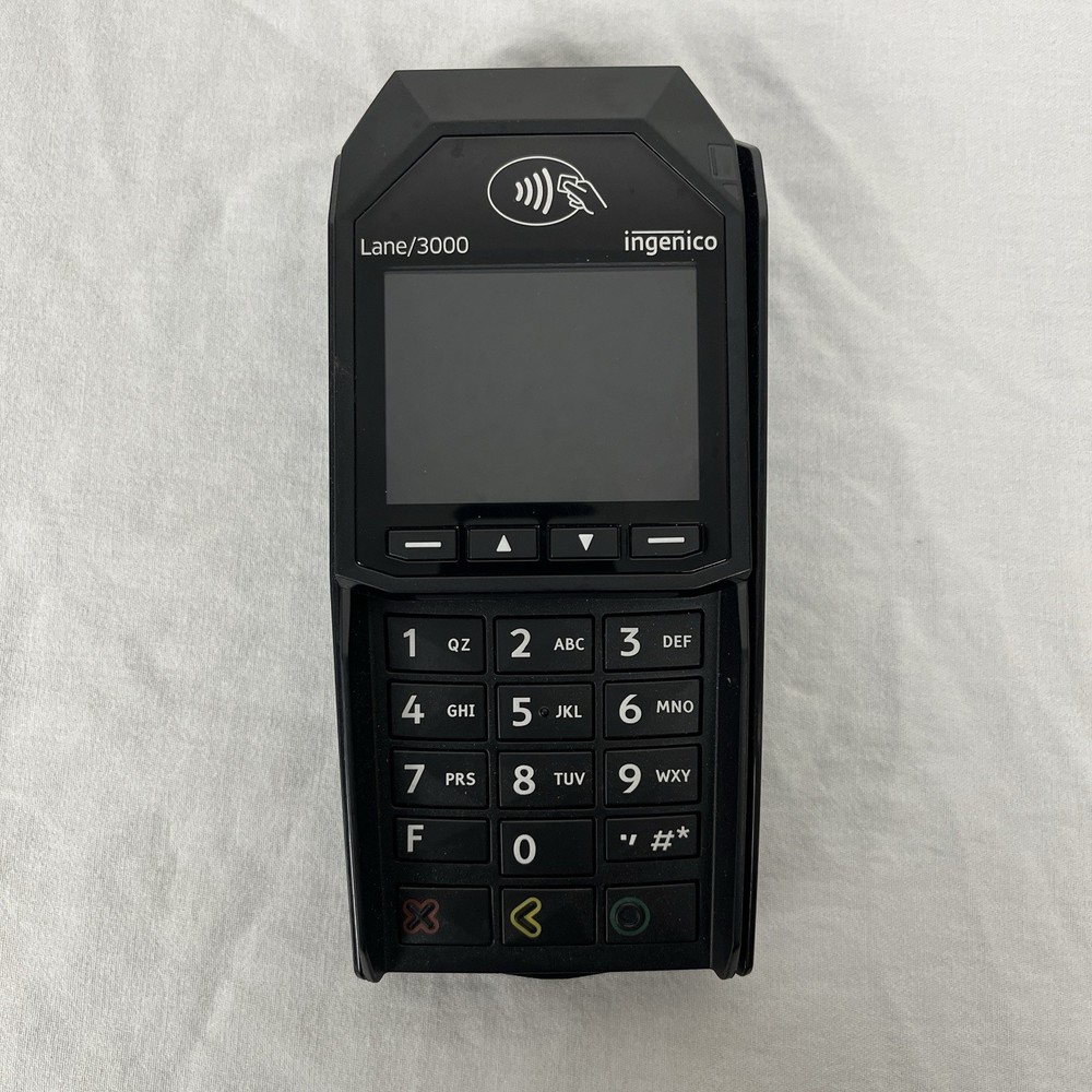 Lane/3000 Ingenico Credit Card Reader Payment Terminal Power Cable Not Included