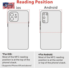 50Pcs NFC Tags NTAG215 NFC Cards Blank NFC Chips NFC 215 Tag Rewritable NFC Tag,