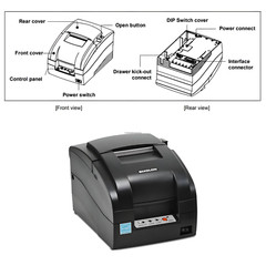Bixolon SRP-275IIICOSG Series SRP-275III Impact Printer, Serial Interface, USB,