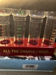 VINTAGE COIN COUNTER SET “ ALL THE CHANGE I NEED ” Each Counter Holds One Roll