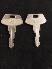 TEC CASH REGISTER, PT KEY, #ZD33, SET OF 2