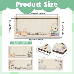 Money Holder for Cash Gift, 6 Pcs Surprise Wooden Cash Money Gift Card Holder…