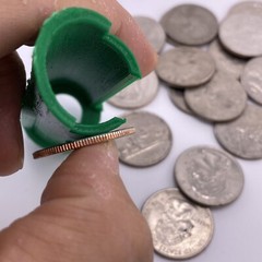 COIN COUNTING TUBES FAST WRAP PENNY NICKEL DIME QUARTER USA