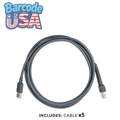 ✅5-Pack USB Cable for Symbol/Zebra DS9308 Barcode Scanners, CBA-U01-S07ZAR!🔥⭐