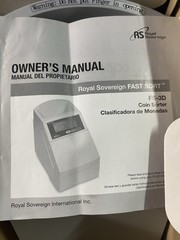 Royal Sovereign Fast Coin Sort Model FS-3D-SC Digital Small Business New