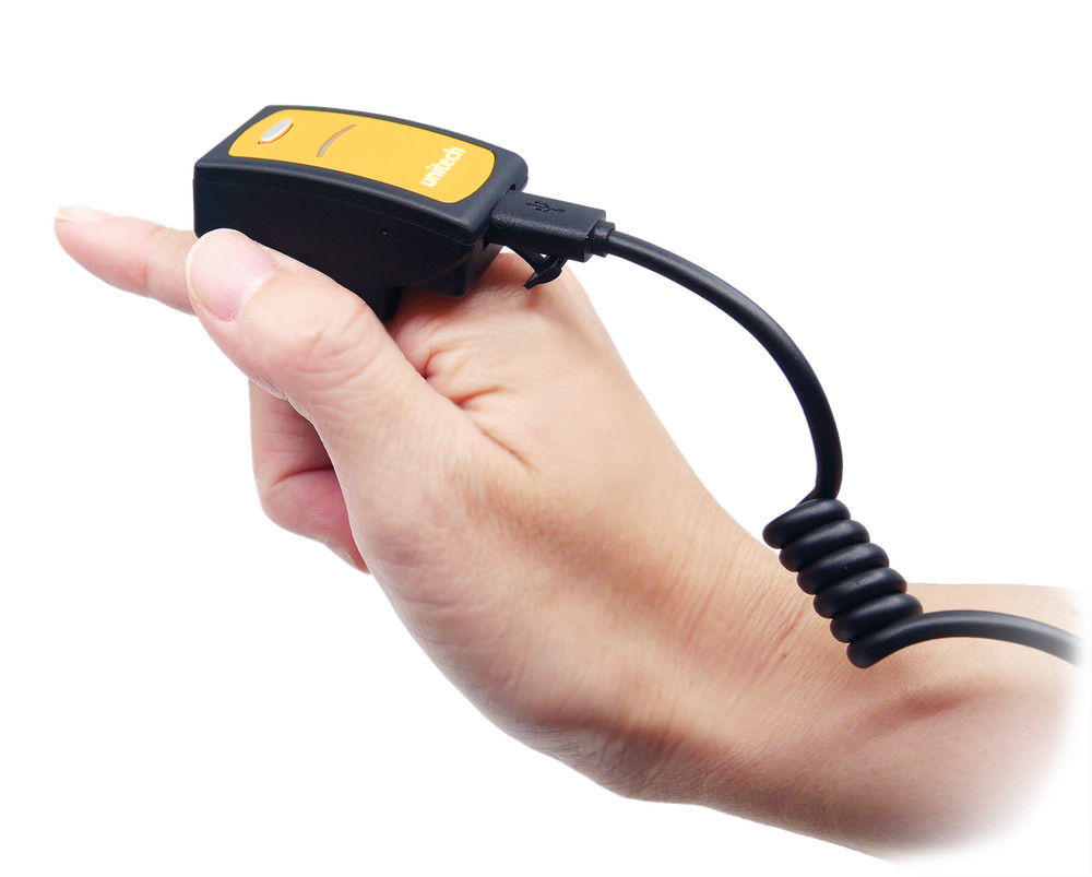 Unitech MS622 Wearable 2D USB Barcode Scanner, Finger Ring Strap MS622-2UCB00-SG