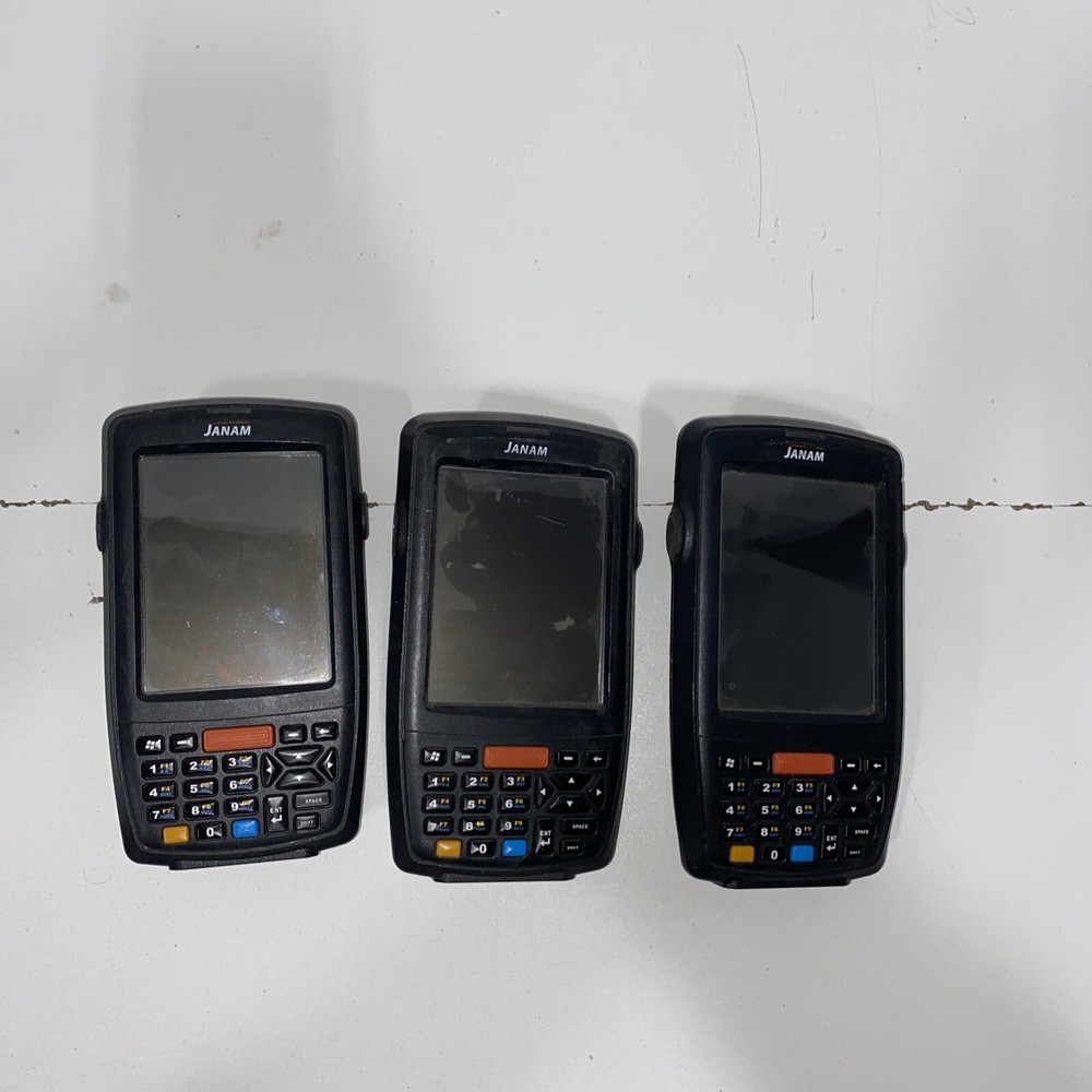 Janam Technologies XM66W-1NGFBV00 Lot Of 3 Scanners