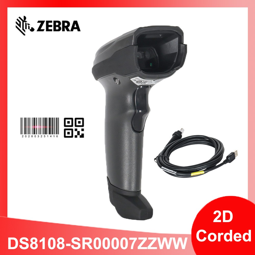 Zebra DS8108 2D Handheld Barcode Scanner Reader Area Imager DS8108-SR00007ZZWW