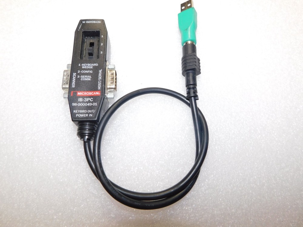 MICROSCAN IB-3PC FIS-0001-0030G SCANNER KEYBOARD WEDGE INTERFACE