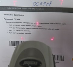 Lot of 5 Motorola Symbol Barcode Scanner DS6708 1D 2D Beige USB Cross Targeting