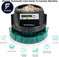 Electric Automatic Coin Sorter & Change Counter Machine Coins up to 300 Coins