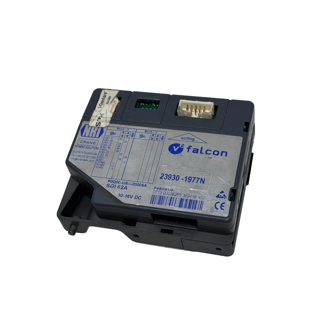 NRI v2 falcon Coin Validator Crane Payment 23930-1977N SGI 62A USD 10-16V DC