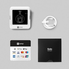 Credit Card Payment Card Reader with Touch Screen and Charging Station, Portable