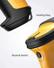 P6 Wireless Barcode Scanner – 60M Range, 2600mAh Battery for Ultimate Mobility