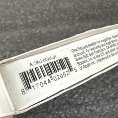 Square A-SKU-0523-01 Reader for Magstripe iPhone Lightning Connector New Sealed