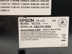Lot of 2 Epson TM-m30 M335A POS Receipt Mobile Thermal Label Printer