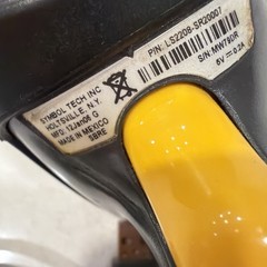USB Symbol Laser Barcode Scanner, Black/Yellow, used Untested