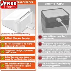 Square Dock for Square Reader 2Nd Generation, Holder Stand for Square Card Reade