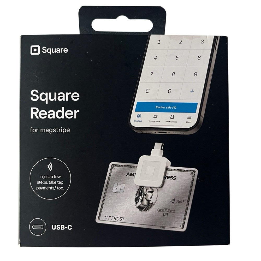 Square Reader For Magstripe (USB-C) Mobile Payment Swipe Credit Card Readers NIB