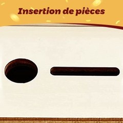 Wooden Money Box Piggy Bank with Marker Unbreakable Money Savings Box