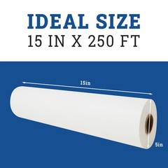 Reli. Parchment Paper Roll (15″ x 250 ft) w/Dispenser Box, White | Parchment Pap
