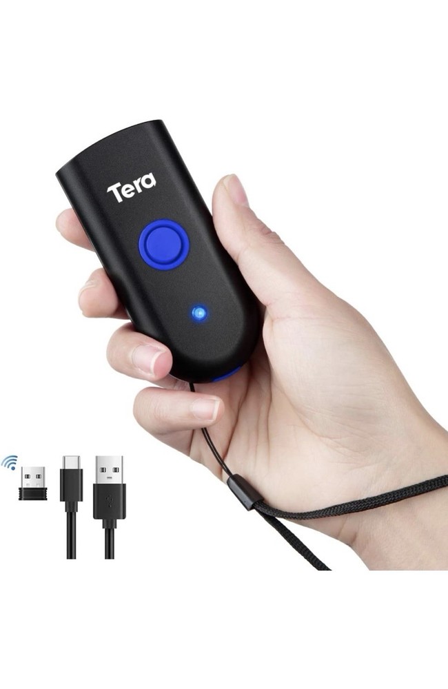 Tera 1100L Black Mini Handheld Portable Shockproof High Speed Barcode Scanner