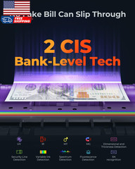 IMC01 Bank Grade Money Counter Machine Mixed Denomination 2CIS/UV/IR/MG/MT Cou