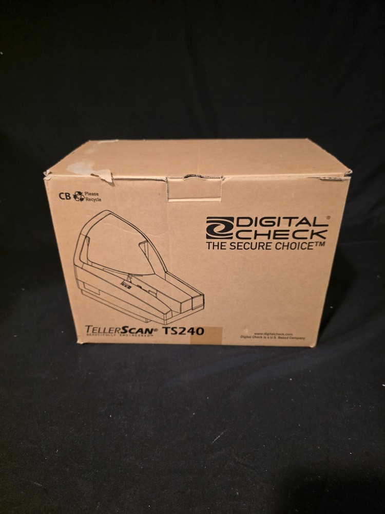 Digital Check TellerScan TS240 Check Scanner 50DPM 153000-72 Tested Working