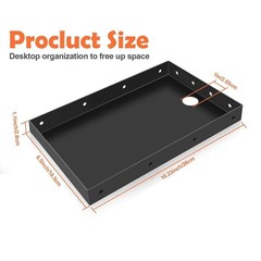 Wall or Edge Mount Shelf Thermal Printer Shelf with 4 Mounting Holes Per Side