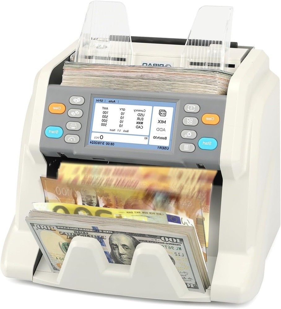 RIBAO MC-40 Mixed Denomination Money Counter, UV MG IR CIS Bill Counter