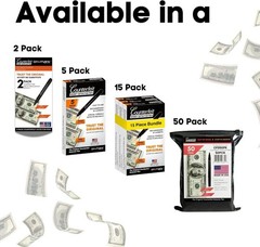 Money Loss Prevention Tester – 2 Pack Counterfeit Bills Detector Pens, USA Made
