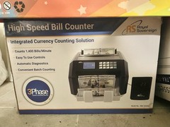 Royal Sovereign Bill Counter w/Value Detection, Counterfeit Identification