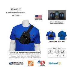 HOLSTERGUY SCH-101Z Universal Scanner Holster Chest Harness with Adjustable 4…